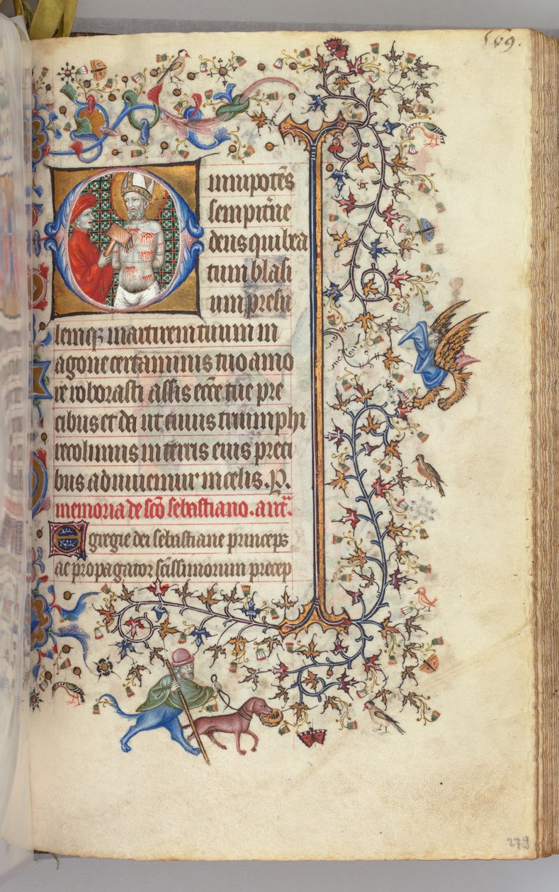 Godziny Karola Szlachetnego, króla Nawarry 1361-1425, fol. 279r, Św. 1405. autorstwa Master of the Brussels Initials and Associates