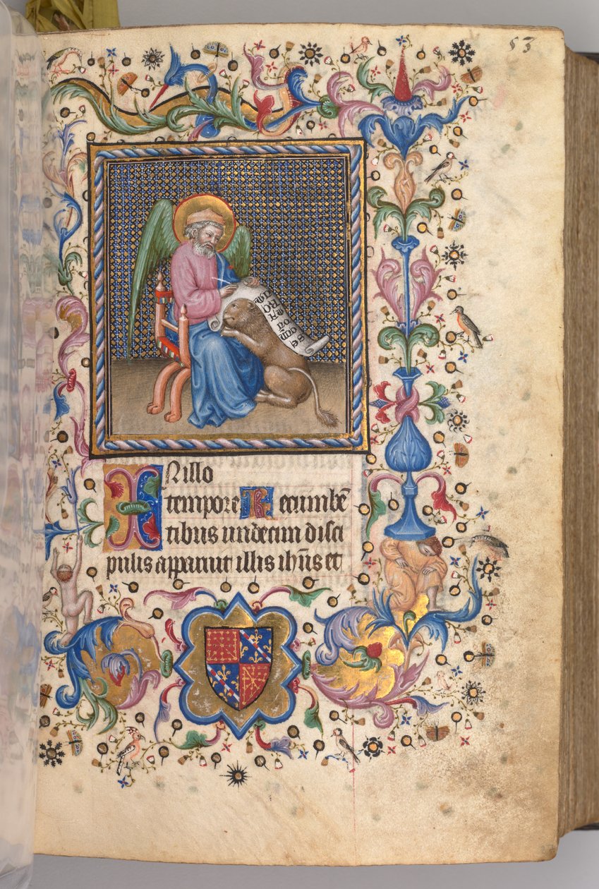 Godziny Karola Szlachetnego, króla Nawarry 1361-1425: fol. 27r, Św. 1405. autorstwa Master of the Brussels Initials and Associates