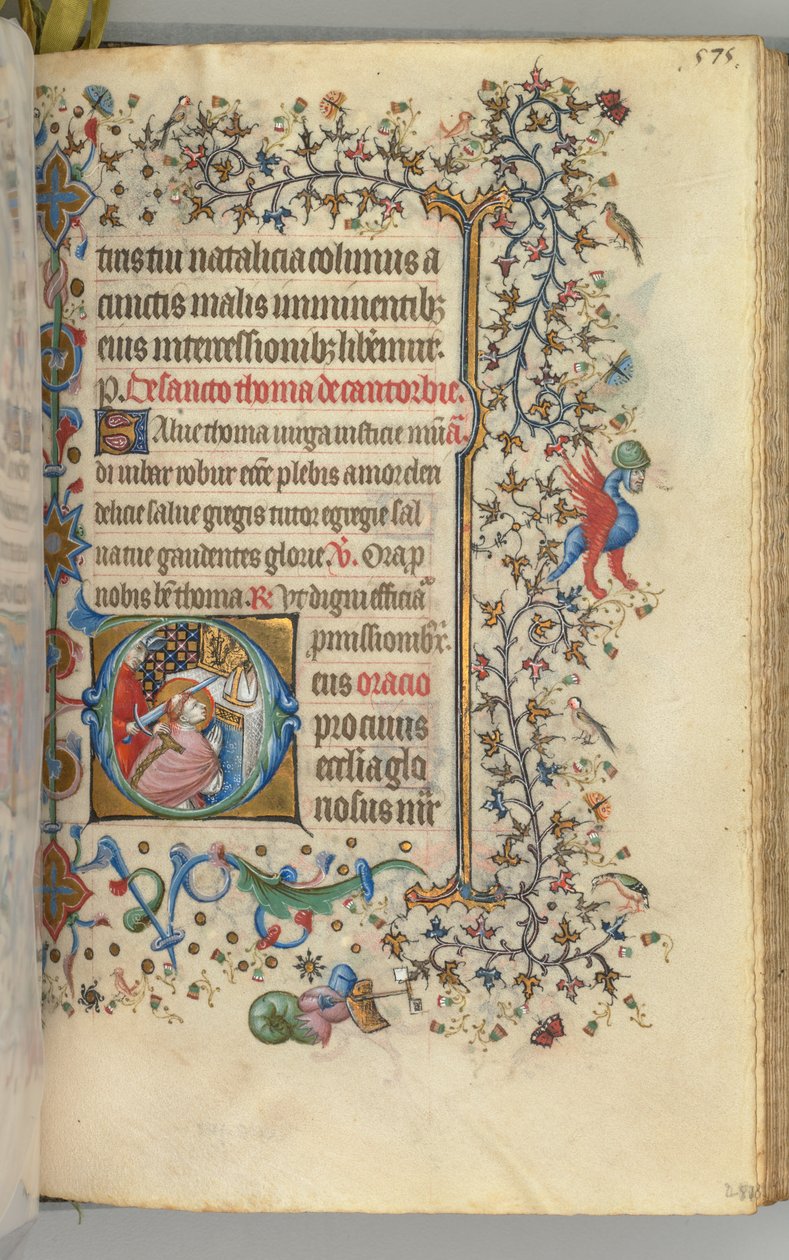Godziny Karola Szlachetnego, króla Nawarry 1361-1425, fol. 282r, św. 1405. autorstwa Master of the Brussels Initials and Associates