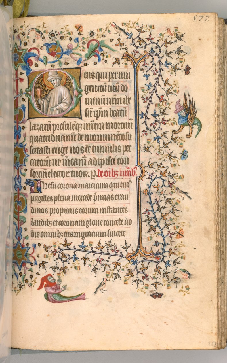 Godziny Karola Szlachetnego, króla Nawarry 1361-1425, fol. 283r, Św. 1405. autorstwa Master of the Brussels Initials and Associates