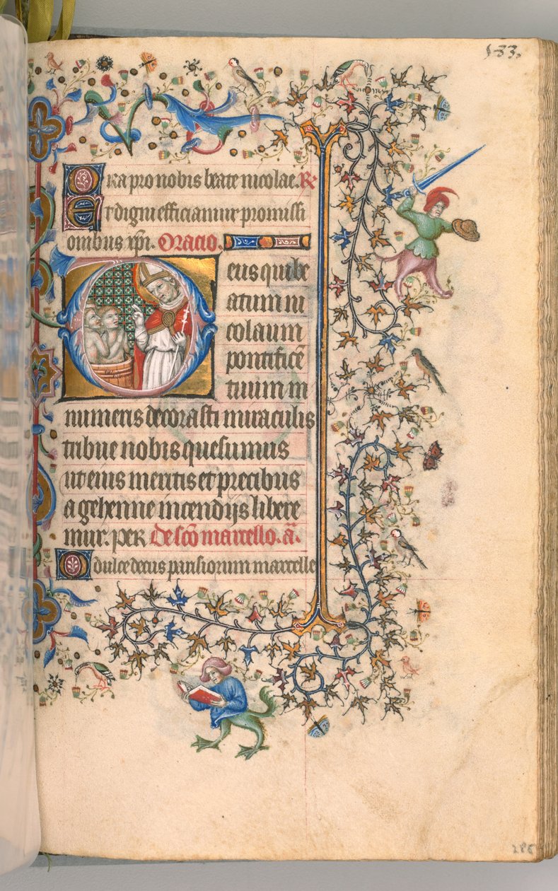 Godziny Karola Szlachetnego, króla Nawarry 1361-1425, fol. 2865r, św. 1405. autorstwa Master of the Brussels Initials and Associates