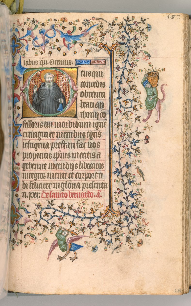 Godziny Karola Szlachetnego, króla Nawarry 1361-1425, fol. 288r, św. 1405. autorstwa Master of the Brussels Initials and Associates