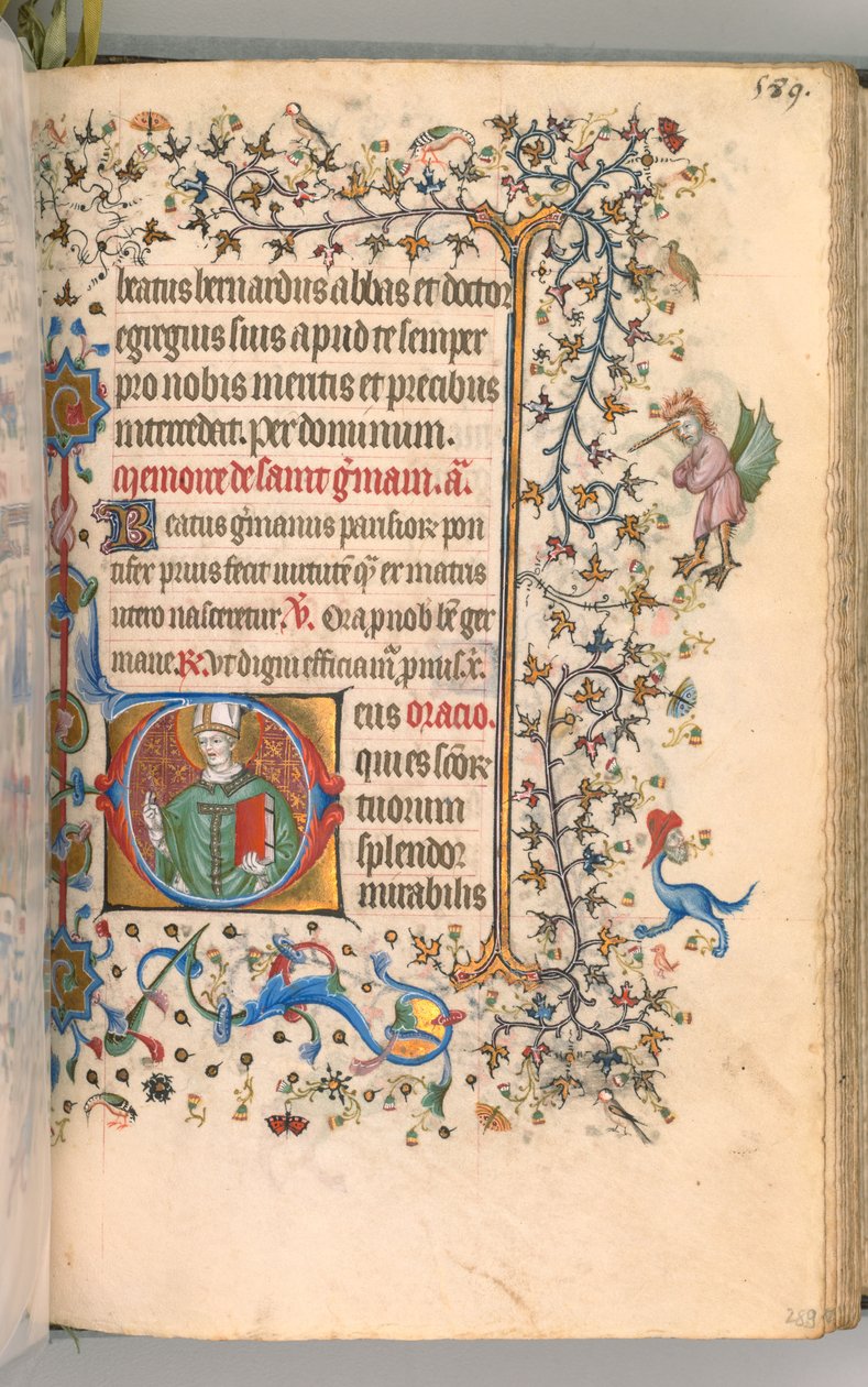 Godziny Karola Szlachetnego, króla Nawarry 1361-1425, fol. 289r, St. Germain, ok. n.e. 1405. autorstwa Master of the Brussels Initials and Associates