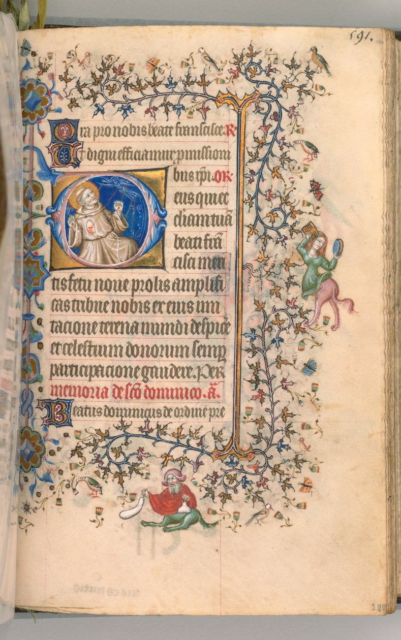 Godziny Karola Szlachetnego, króla Nawarry 1361-1425, fol. 290r, św. 1405. autorstwa Master of the Brussels Initials and Associates