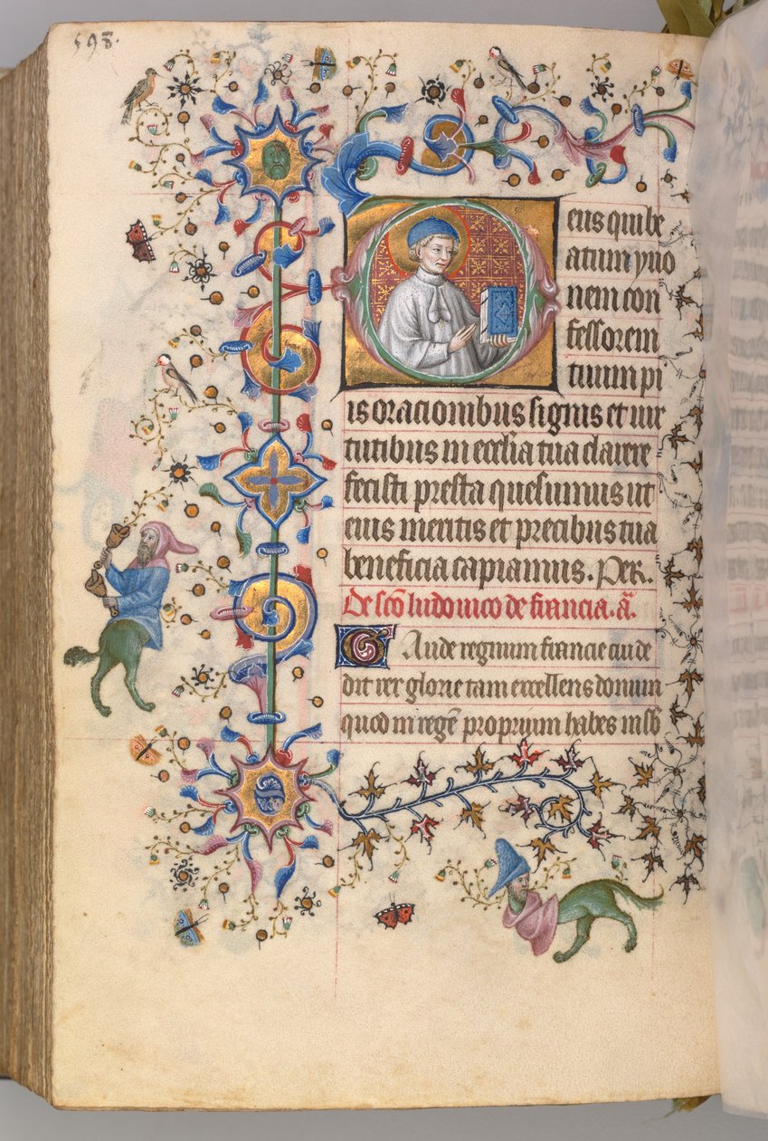 Godziny Karola Szlachetnego, króla Nawarry 1361-1425, fol. 293v, św. 1405. autorstwa Master of the Brussels Initials and Associates