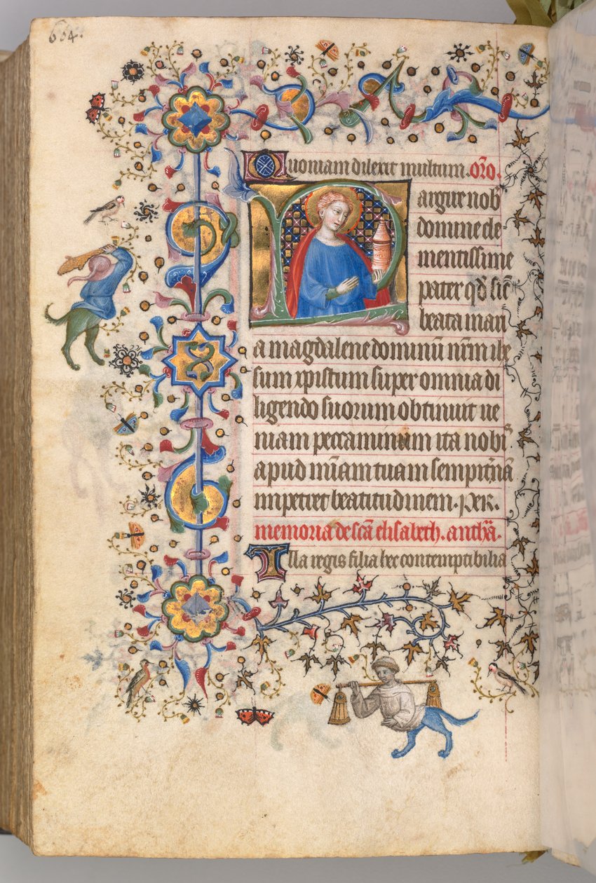 Godziny Karola Szlachetnego, króla Nawarry 1361-1425, fol. 296v, św. 1405. autorstwa Master of the Brussels Initials and Associates