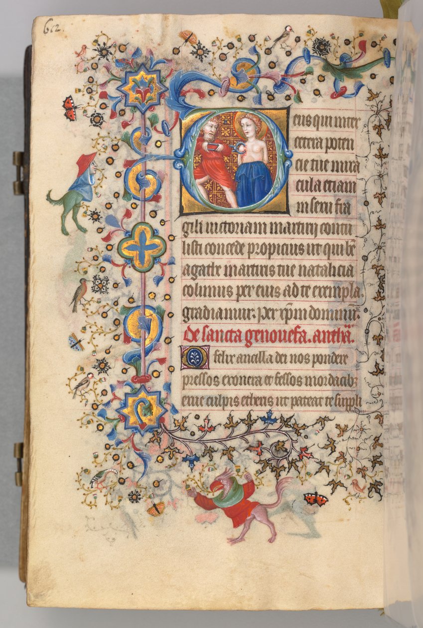 Godziny Karola Szlachetnego, króla Nawarry 1361-1425, fol. 300v, św. 1405. autorstwa Master of the Brussels Initials and Associates