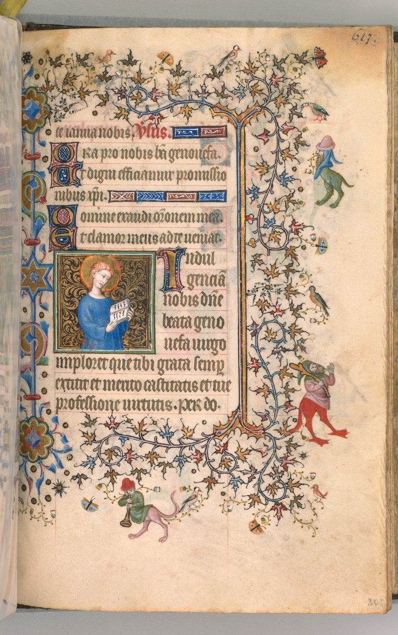 Godziny Karola Szlachetnego, króla Nawarry 1361-1425, fol. 301r, św. 1405. autorstwa Master of the Brussels Initials and Associates