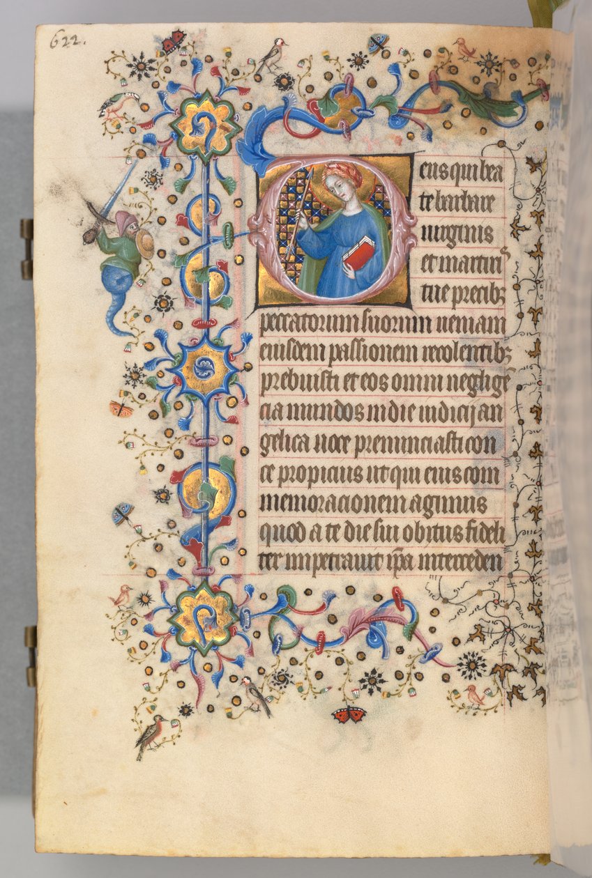 Godziny Karola Szlachetnego, króla Nawarry 1361-1425, fol. 305v, Św. 1405. autorstwa Master of the Brussels Initials and Associates