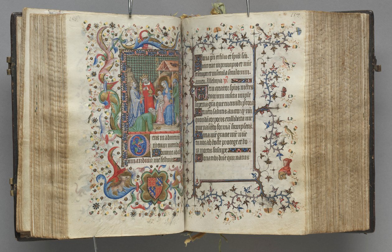 Godziny Karola Szlachetnego, króla Nawarry 1361-1425: fol. 79r, Tekst, c. 1405. autorstwa Master of the Brussels Initials and Associates