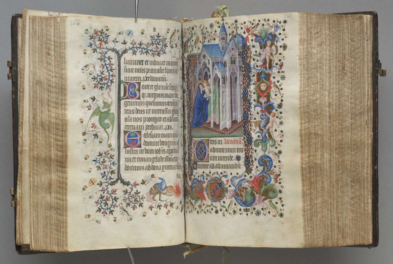 Godziny Karola Szlachetnego, króla Nawarry 1361-1425: fol. 82v, Tekst, c. 1405. autorstwa Master of the Brussels Initials and Associates