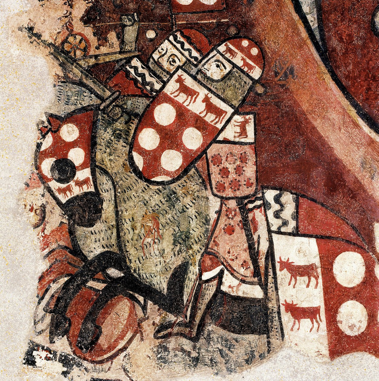 Podbój Majorki, fragment fresku Mistrza Podboju Majorki autorstwa Master of the Conquest of Mallorca