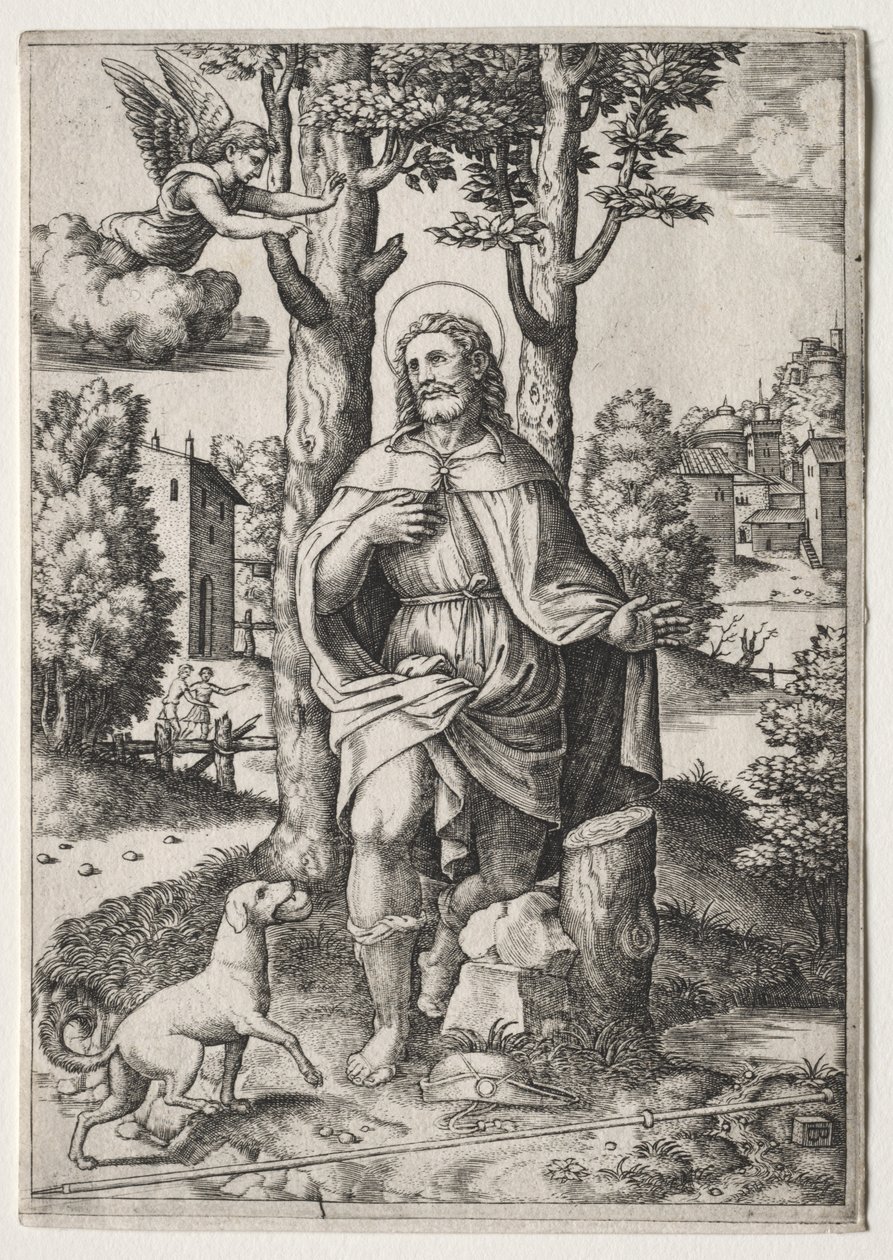 Saint-Roch autorstwa Master of the Die