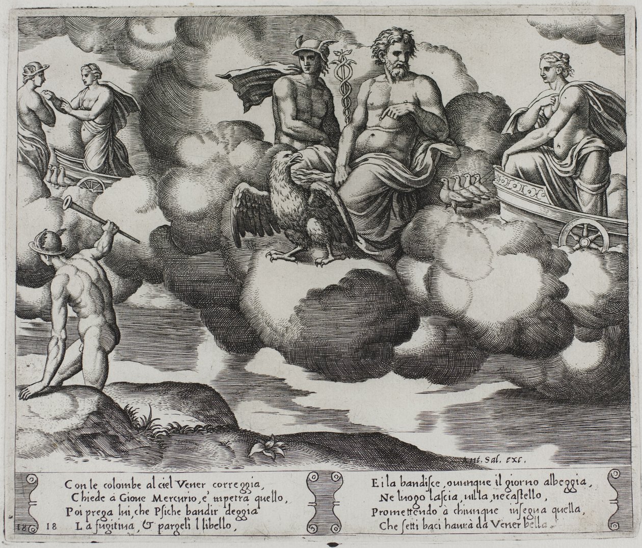 Wenus skarży się Jowiszowi autorstwa Master of the Die