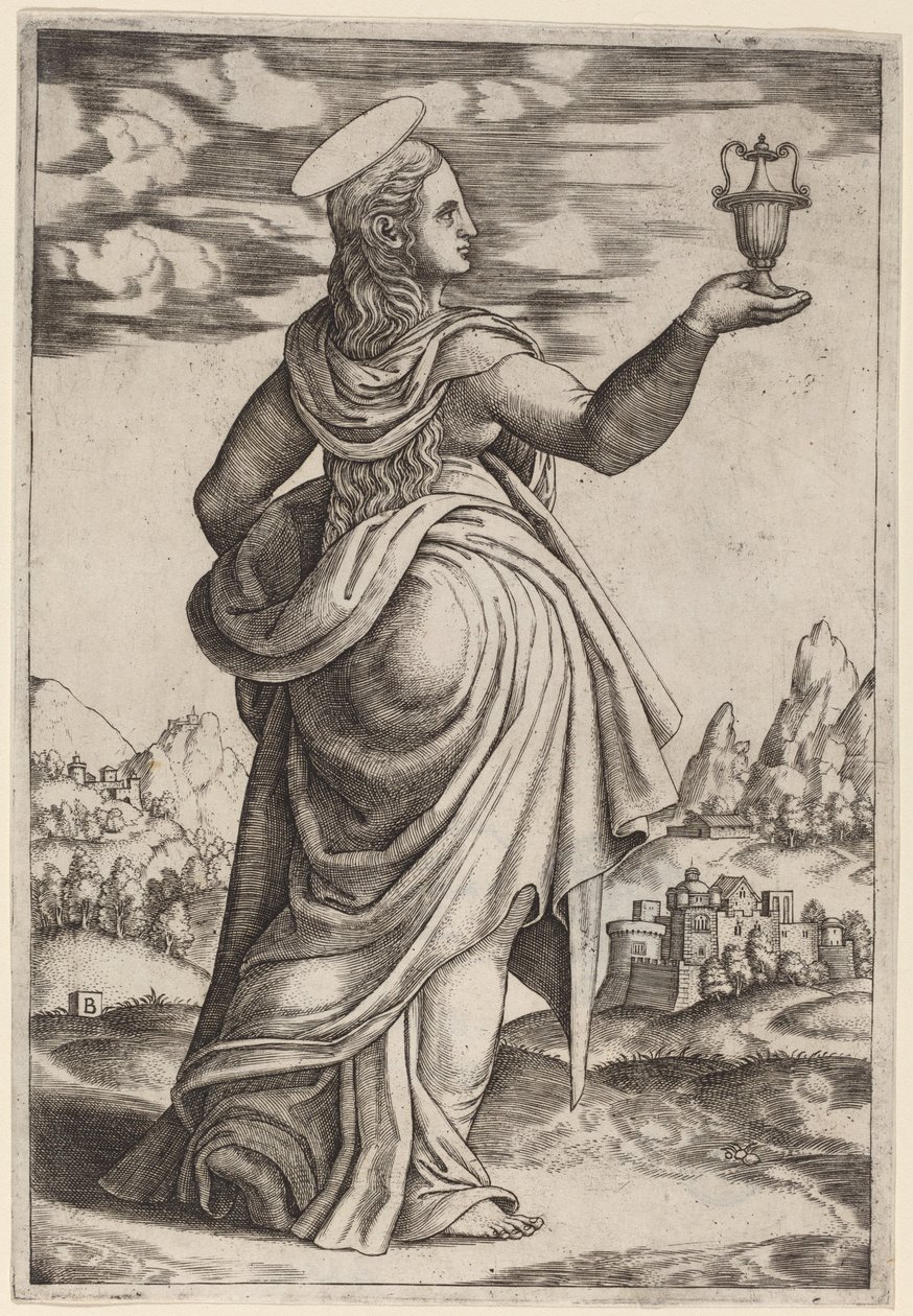 Magdalena autorstwa Master of the Die after Follower of Raphael