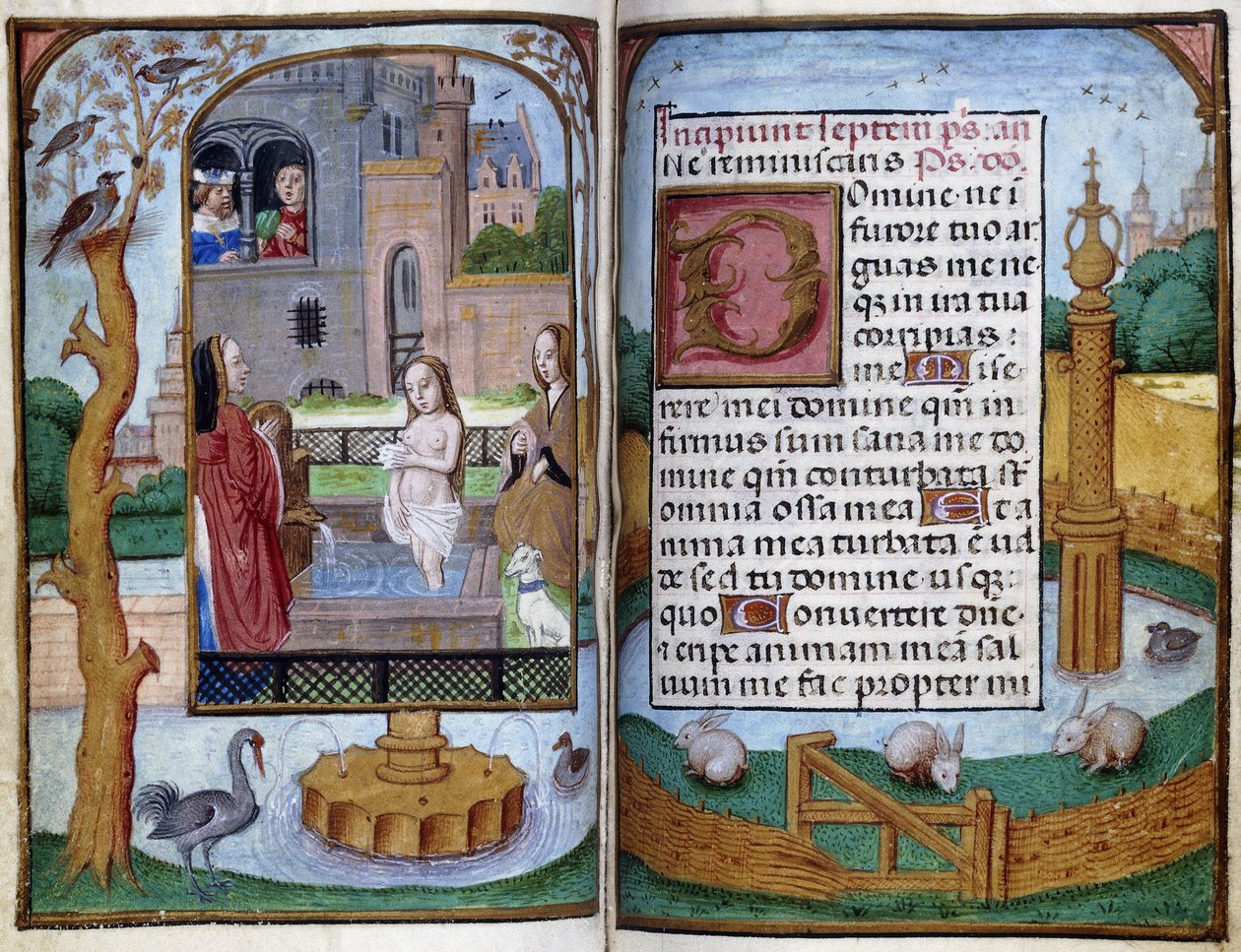 Batszeba, ok.1490 autorstwa Master of the Dresden Prayer Book