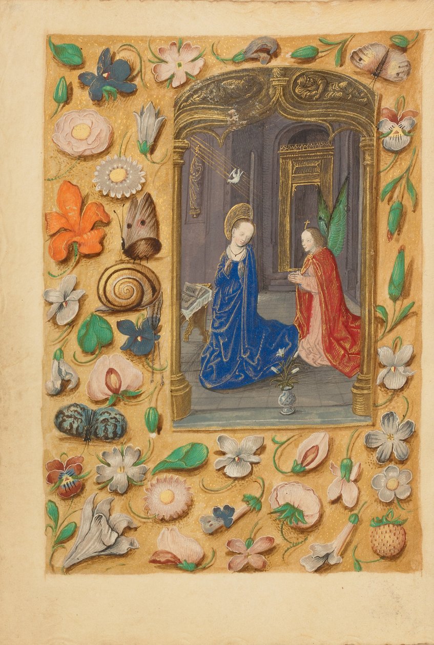Zwiastowanie autorstwa Master of the Dresden Prayer Book