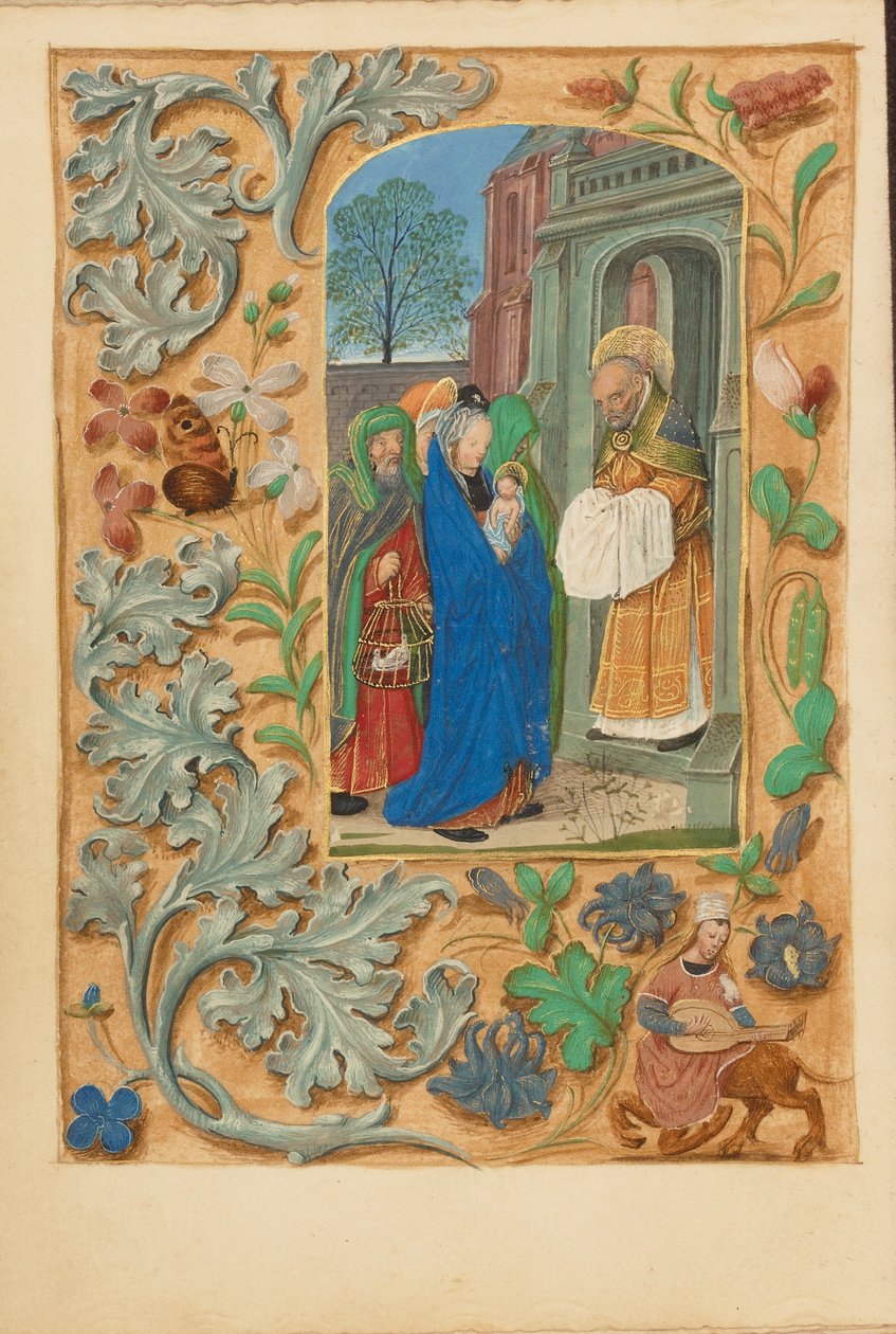 Ofiarowanie w świątyni autorstwa Master of the Dresden Prayer Book