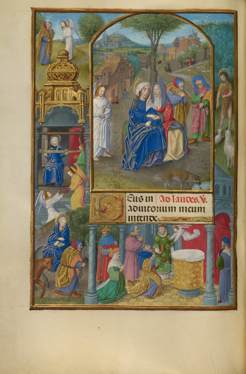 Wizytacja autorstwa Master of the Dresden Prayer Book