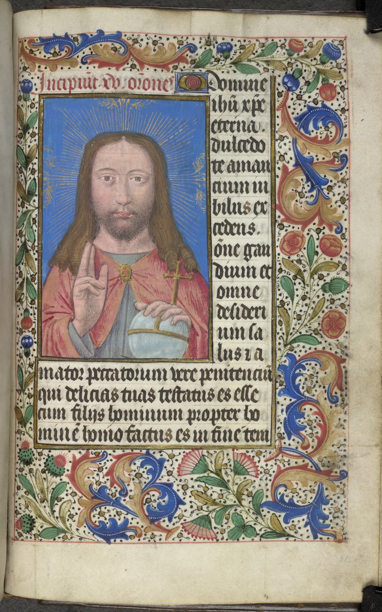 Błogosławieństwo Chrystusa autorstwa Master of the Dresden Prayer Books