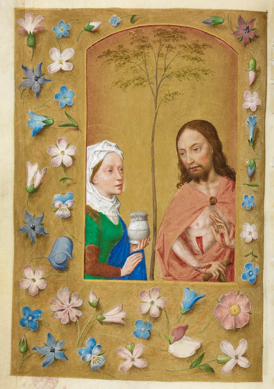 Mąż Boleści i Maria Magdalena. autorstwa Master of the Dresden Prayer Books