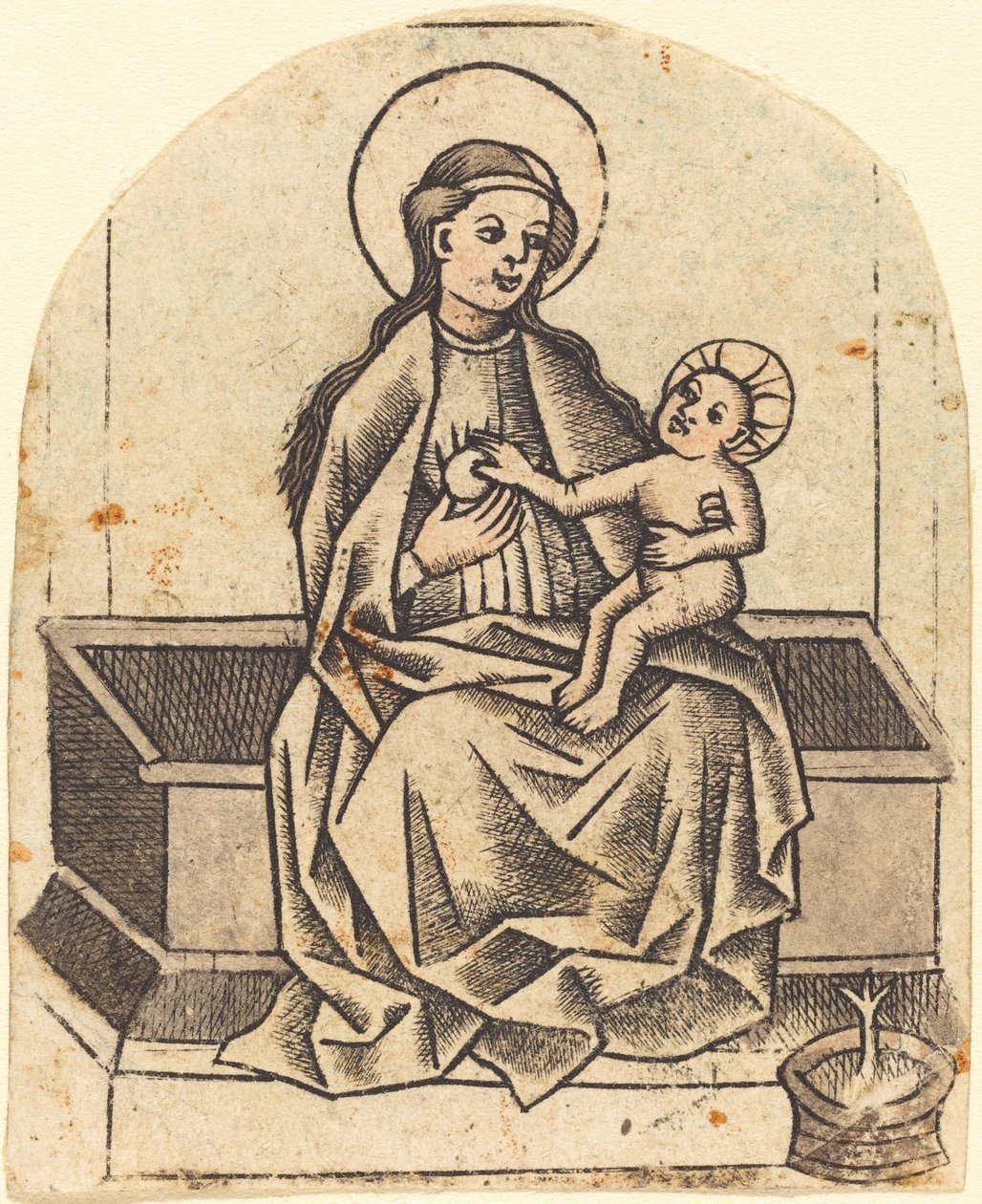 Madonna z Dzieciątkiem autorstwa Master of the Dutuit Mount of Olives