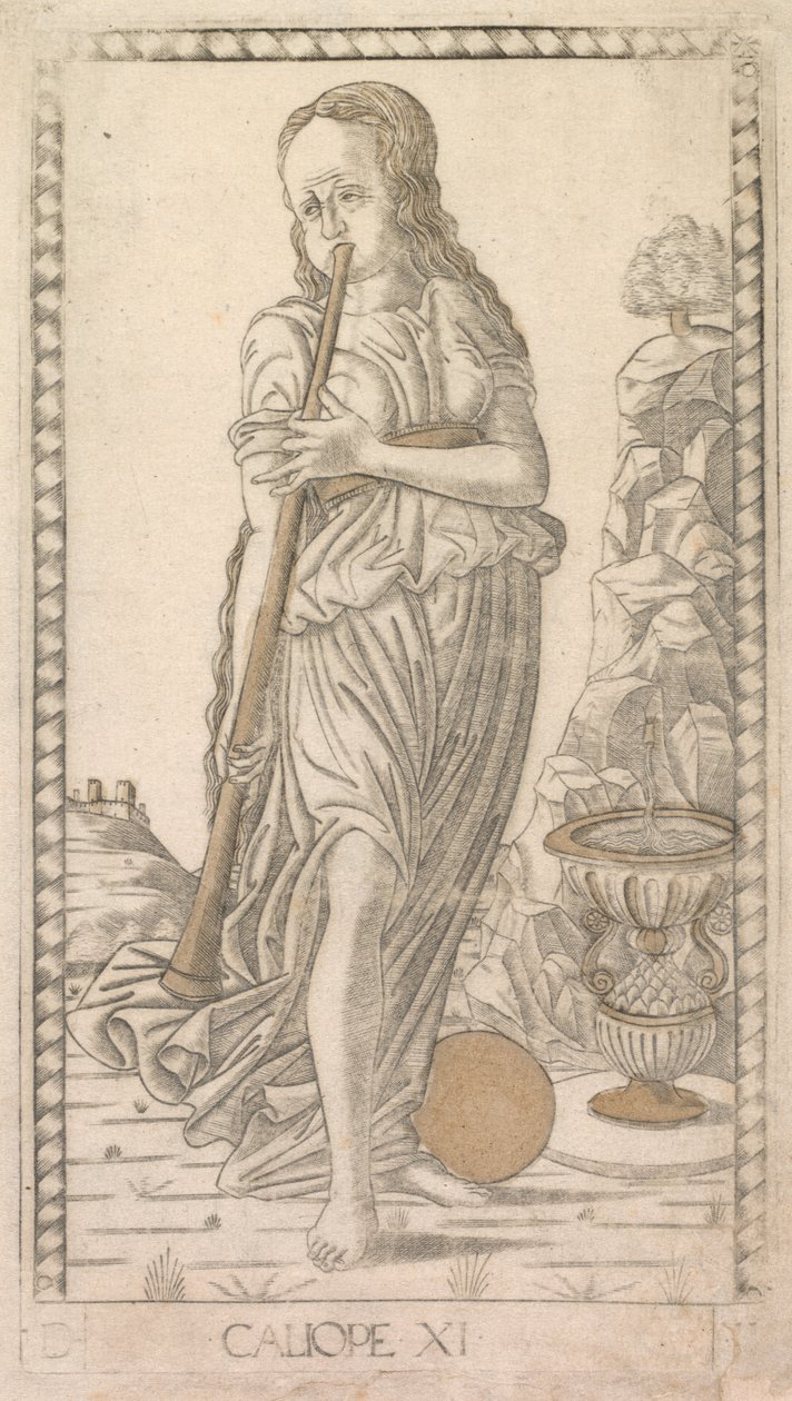 Calliope (z serii Tarocchi D: Apollo i muzy, #11) autorstwa Master of the E Series Tarocchi