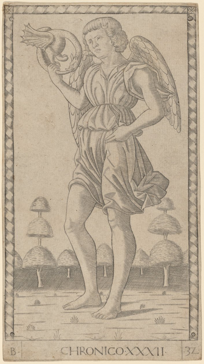 Kronika (Geniusz Czasu) autorstwa Master of the E Series Tarocchi