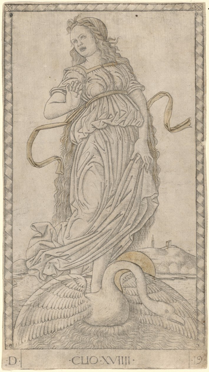 Klio autorstwa Master of the E Series Tarocchi