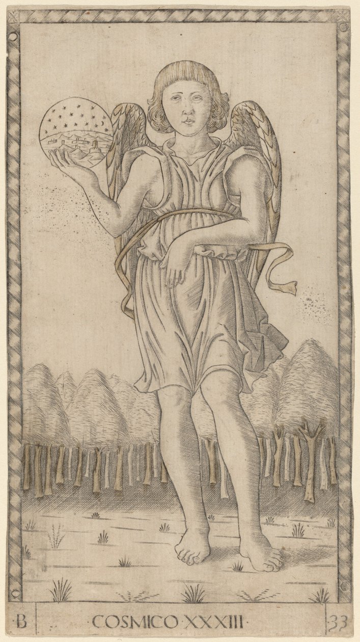 Cosmico (Geniusz Świata) autorstwa Master of the E Series Tarocchi