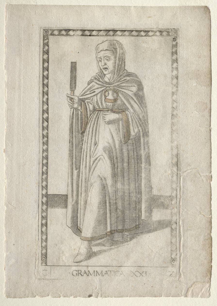 Gramatyka (z Tarocchi, seria C: Liberal Arts, #21) autorstwa Master of the E Series Tarocchi
