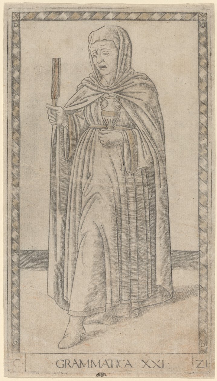 Gramatyka (Gramatyka) autorstwa Master of the E Series Tarocchi