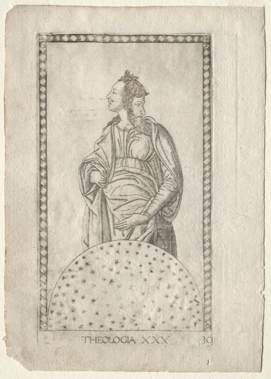 Teologia (z Tarocchi, seria C: Liberal Arts, #30) autorstwa Master of the E Series Tarocchi