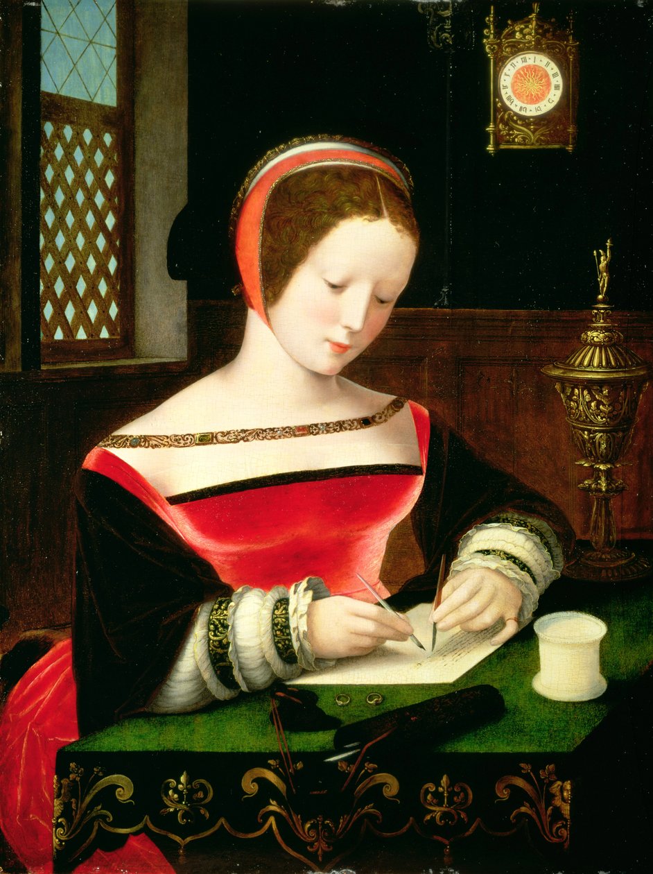 Pismo św. Marii Magdaleny (panel) autorstwa Master of the Female Half Lengths
