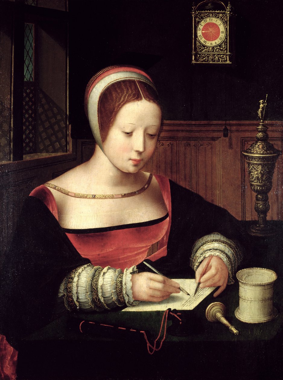 Pismo św. Marii Magdaleny, ok. 1500-50 autorstwa Master of the Female Half Lengths