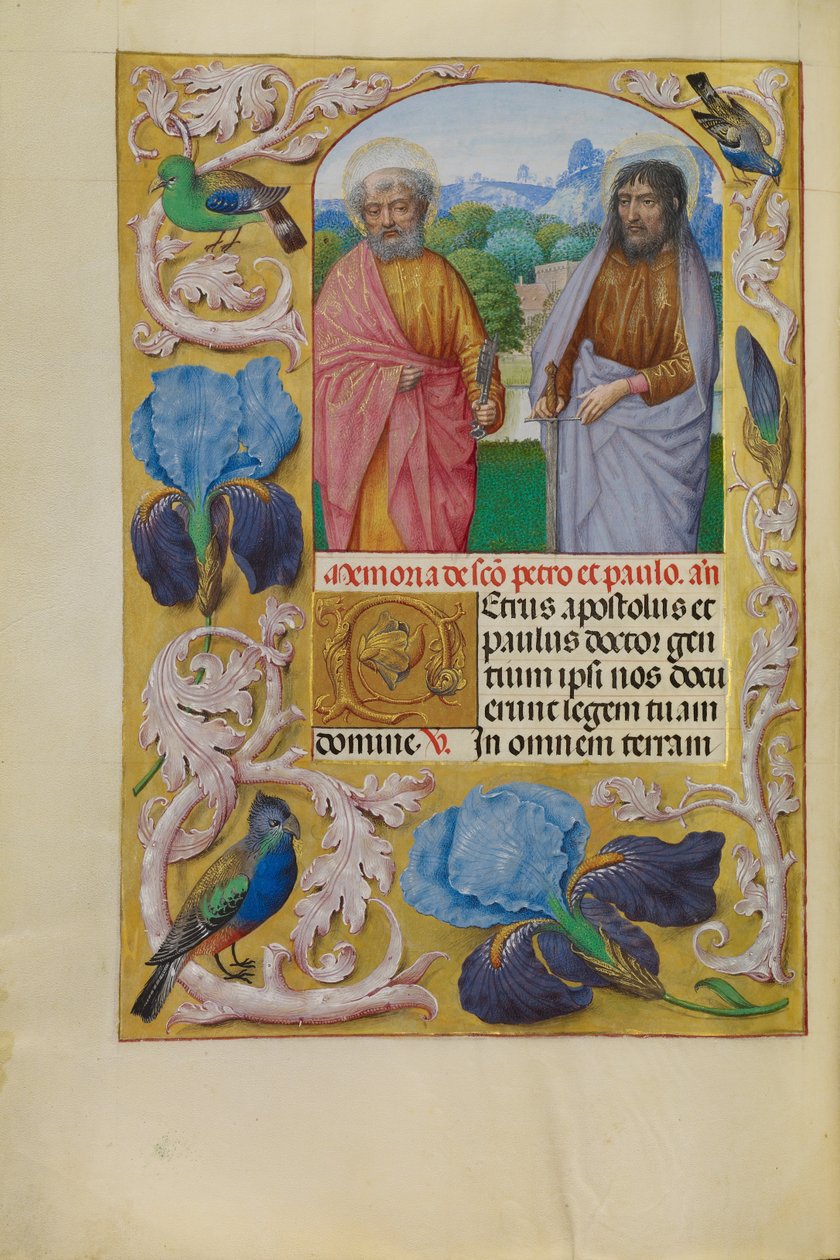Święci Piotr i Paweł autorstwa Master of the First Prayer Book of Maximilian