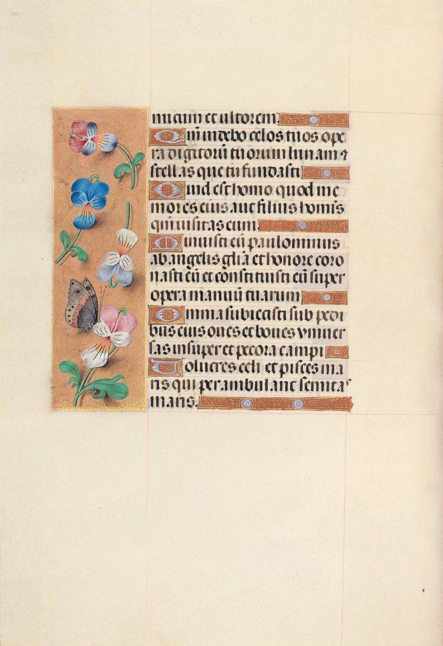Godzinki królowej Izabeli Katolickiej, królowej Hiszpanii:  Fol. 100v autorstwa Master of the First Prayerbook of Maximillian