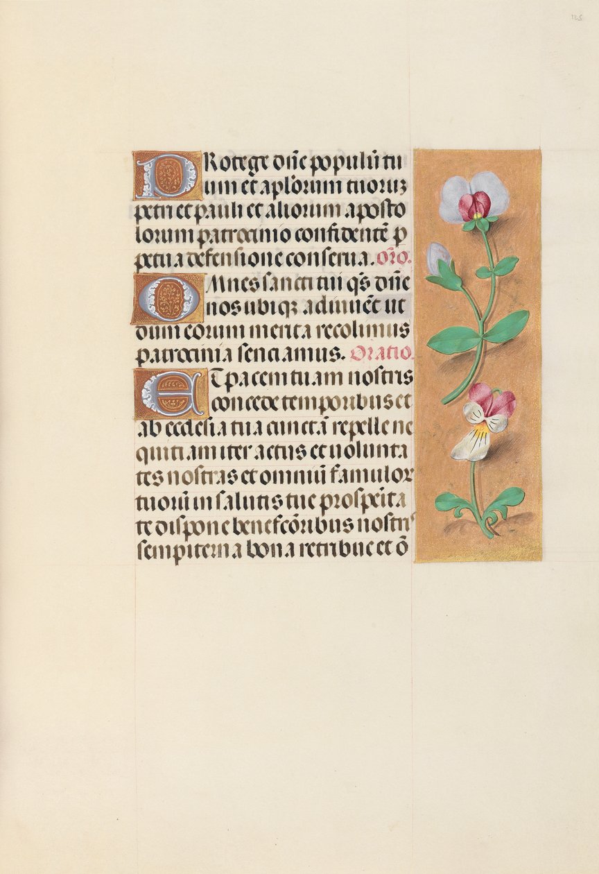 Godziny królowej Izabeli Katolickiej, królowej Hiszpanii: Fol. 125r, ok. 1500. autorstwa Master of the First Prayerbook of Maximillian