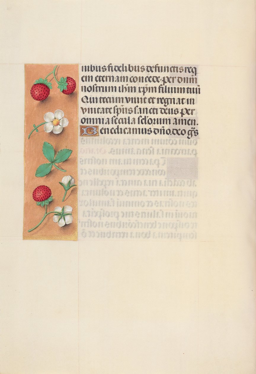 Godziny królowej Izabeli Katolickiej, królowej Hiszpanii: Fol. 125v, ok. 1500. autorstwa Master of the First Prayerbook of Maximillian