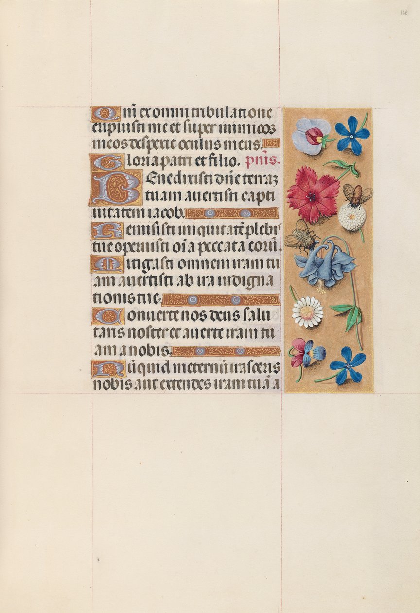 Godziny królowej Izabeli Katolickiej, królowej Hiszpanii: Fol. 128r, ok. 1500. autorstwa Master of the First Prayerbook of Maximillian