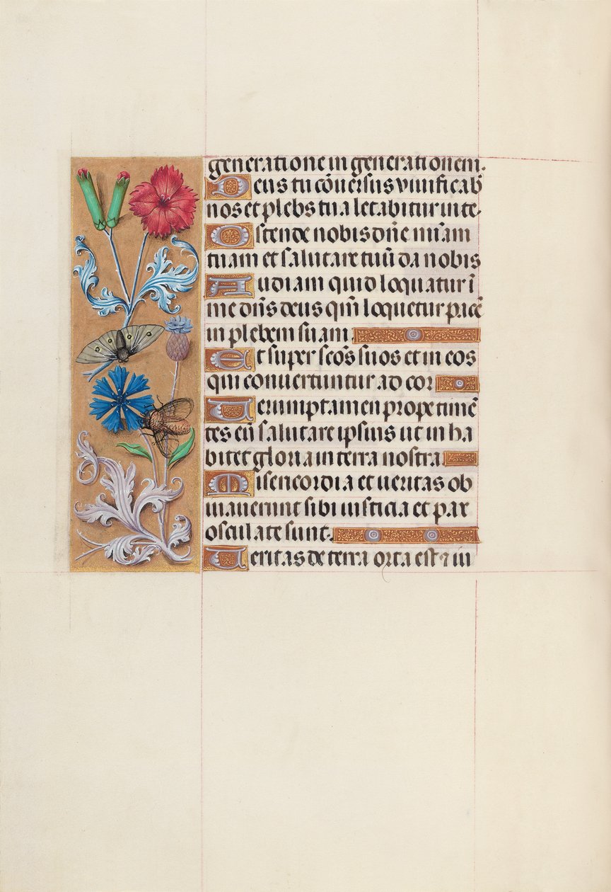 Godziny królowej Izabeli Katolickiej, królowej Hiszpanii: Fol. 128v, ok. 1500. autorstwa Master of the First Prayerbook of Maximillian