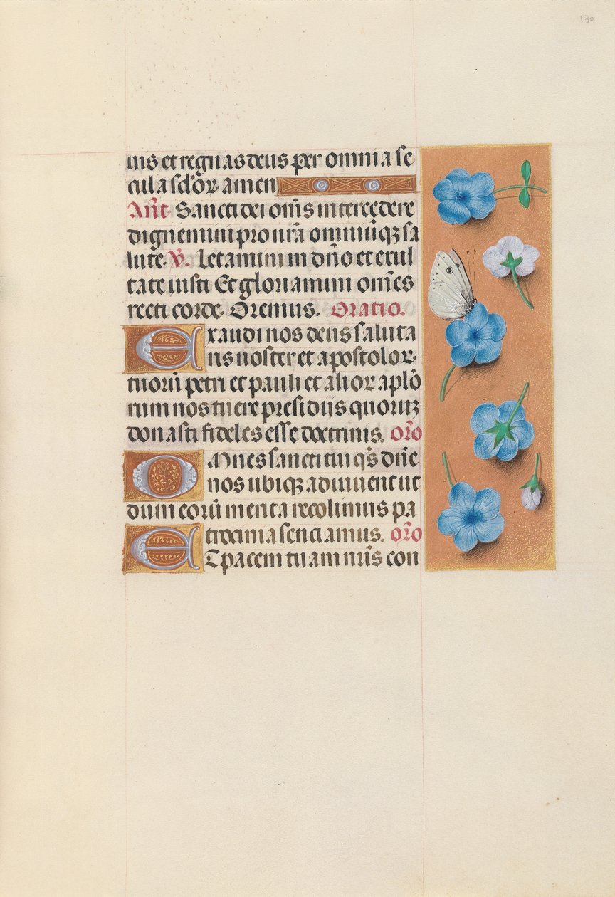 Godziny królowej Izabeli Katolickiej, królowej Hiszpanii: Fol. 130r, ok. 1500. autorstwa Master of the First Prayerbook of Maximillian