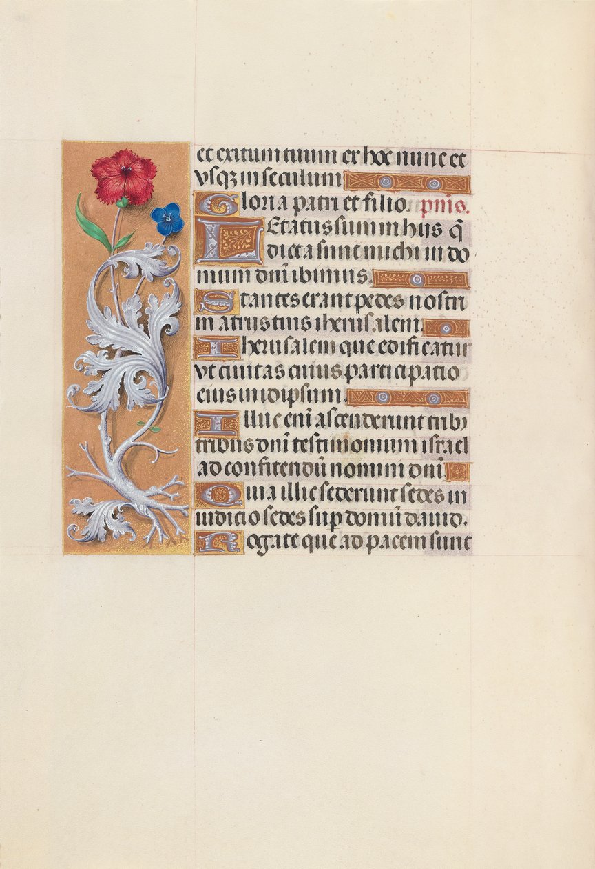 Godziny królowej Izabeli Katolickiej, królowej Hiszpanii: Fol. 133v, ok. 1500. autorstwa Master of the First Prayerbook of Maximillian