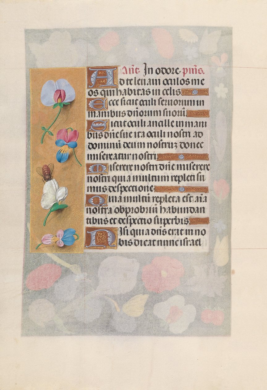 Godziny królowej Izabeli Katolickiej, królowej Hiszpanii: Fol. 137v, ok. 1500. autorstwa Master of the First Prayerbook of Maximillian