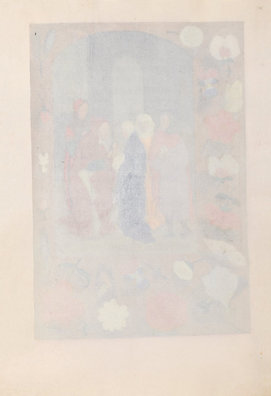 Godziny królowej Izabeli Katolickiej, królowej Hiszpanii: Fol. 141r, ok. 1500. autorstwa Master of the First Prayerbook of Maximillian