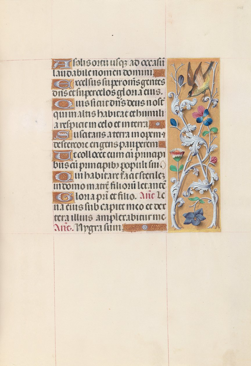 Godziny królowej Izabeli Katolickiej, królowej Hiszpanii: Fol. 148r, ok. 1500. autorstwa Master of the First Prayerbook of Maximillian