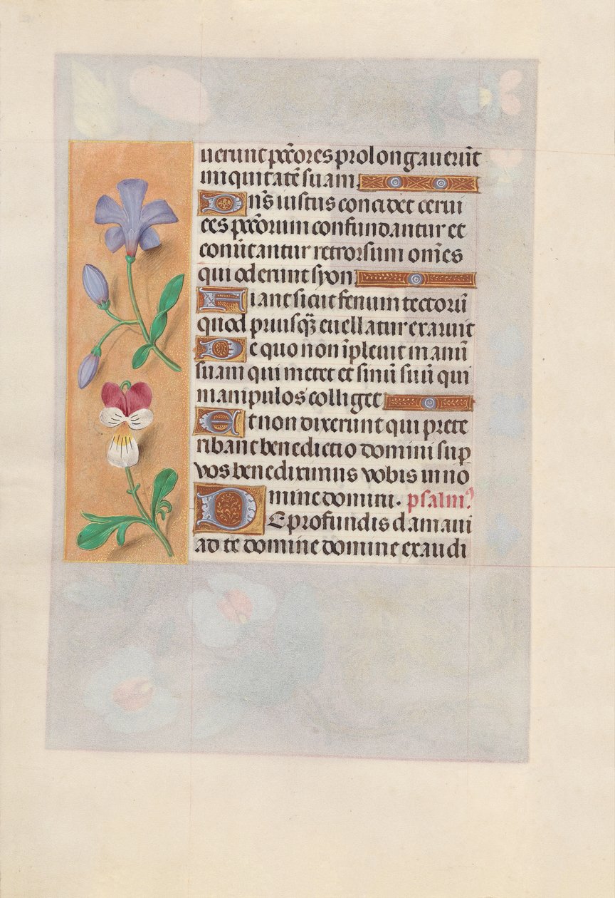 Godziny królowej Izabeli Katolickiej, królowej Hiszpanii: Fol. 155v, ok. 1500. autorstwa Master of the First Prayerbook of Maximillian