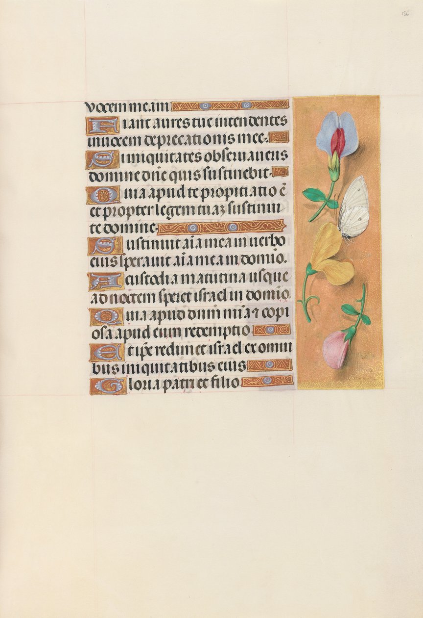 Godziny królowej Izabeli Katolickiej, królowej Hiszpanii: Fol. 156r, ok. 1500. autorstwa Master of the First Prayerbook of Maximillian
