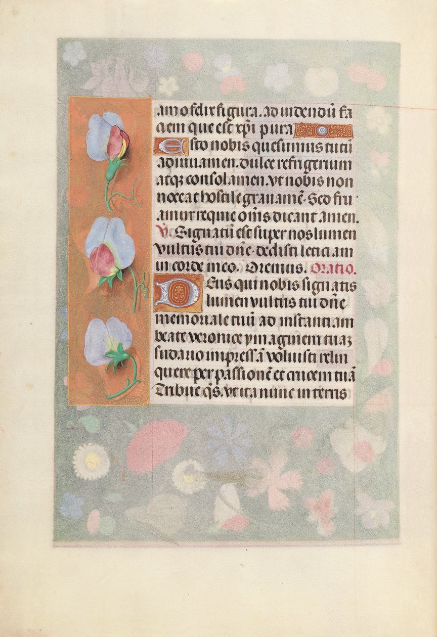 Godziny królowej Izabeli Katolickiej, królowej Hiszpanii: Fol. 15v, ok. 1500. autorstwa Master of the First Prayerbook of Maximillian