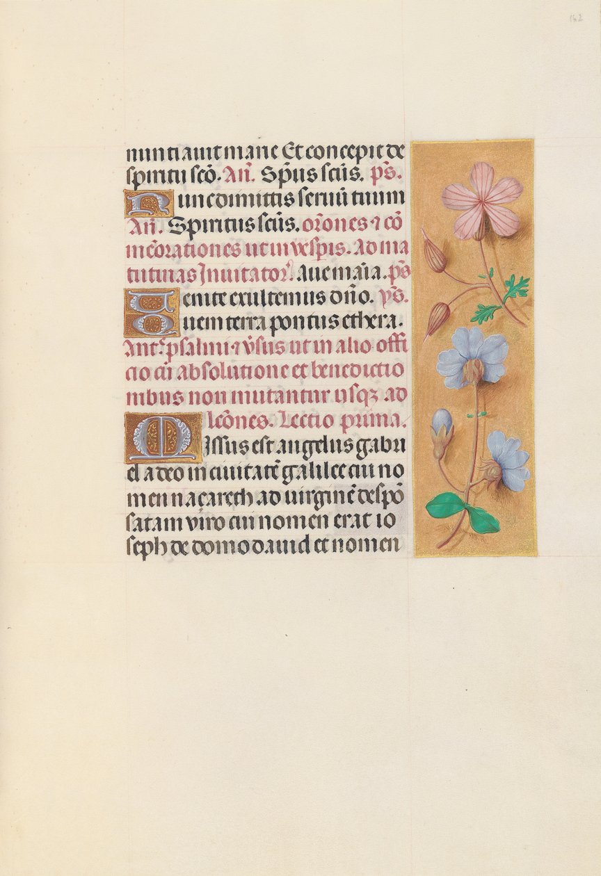 Godziny królowej Izabeli Katolickiej, królowej Hiszpanii: Fol. 162r, ok. 1500. autorstwa Master of the First Prayerbook of Maximillian